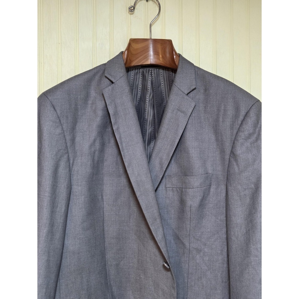 Giorgio Fiorelli Blazer‎ Mens 48 Gray 2 Button Vented Lined Suit Jacket G4500